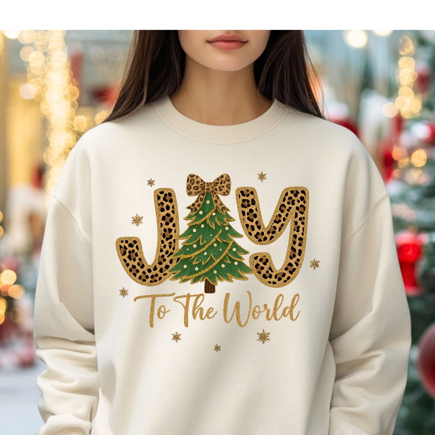 Joy to the World — Leopard Christmas Tree