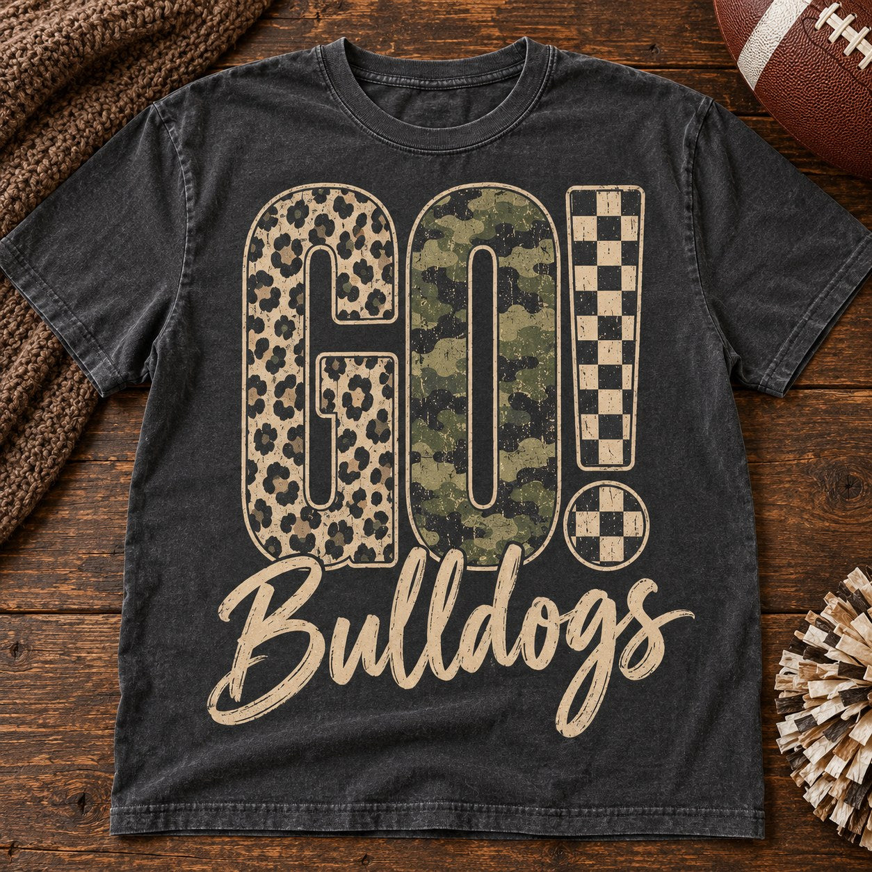 GO! Bulldogs Leopard Camo