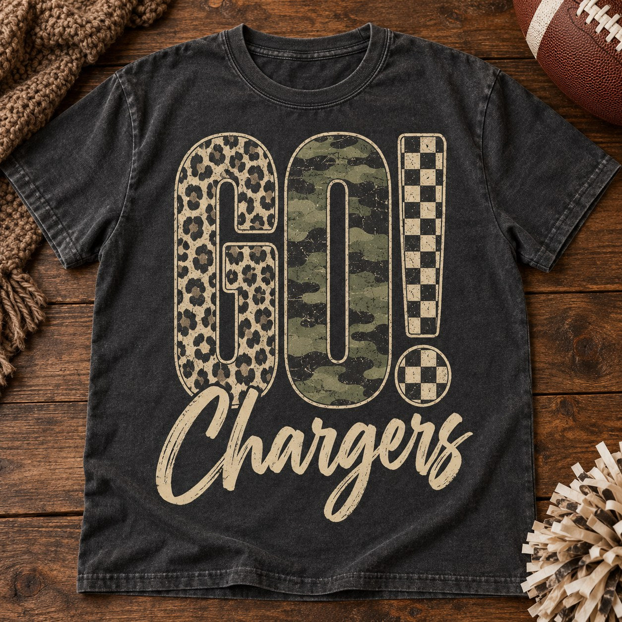 GO! Chargers Leopard Camo