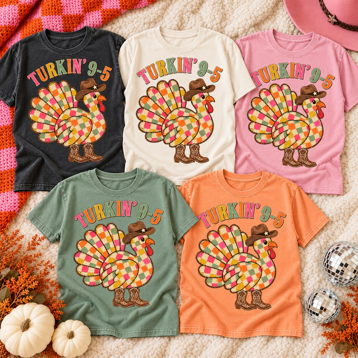 Turkin' 9-5 Checkered Turkey