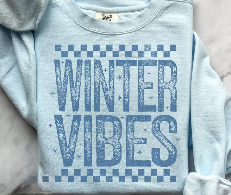 Winter Vibes winter apparel mockup