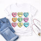 Slang conversation hearts tee color mockup