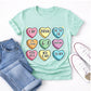 Slang conversation hearts tee color mockup