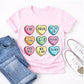 Slang conversation hearts tee color mockup