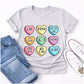 Slang conversation hearts tee color mockup