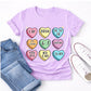 Slang conversation hearts tee color mockup