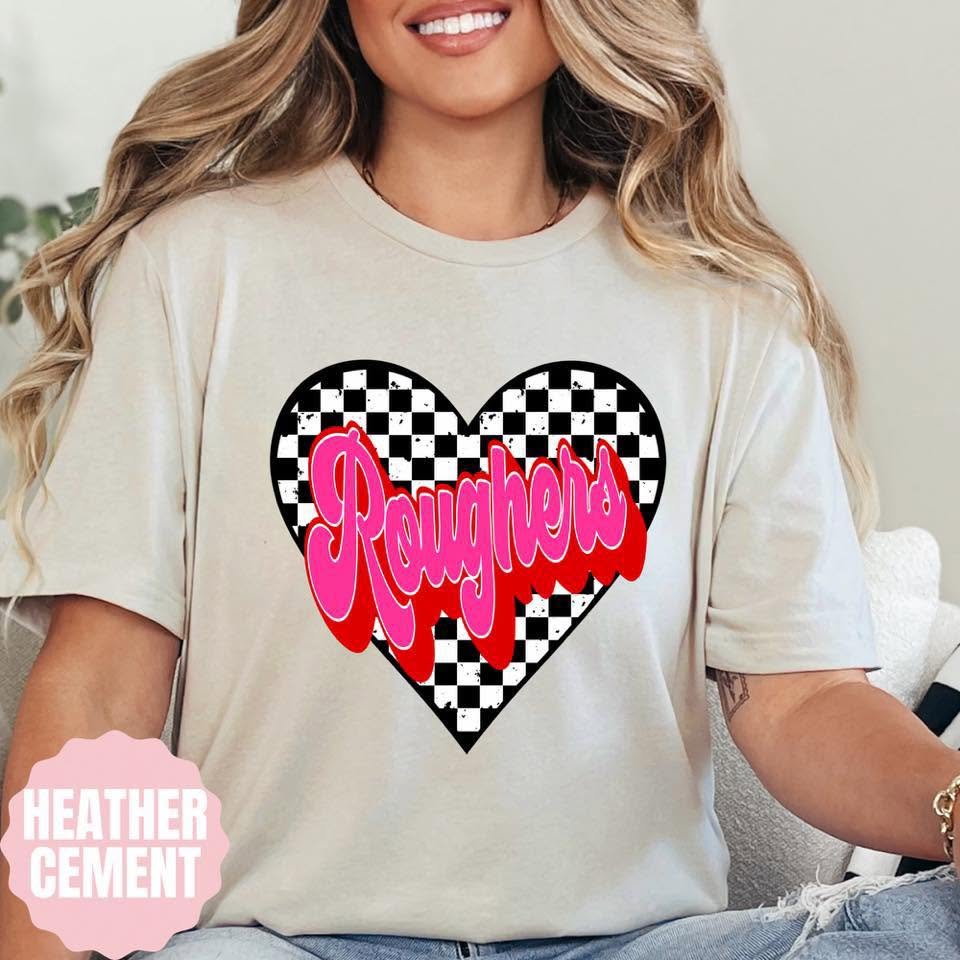 Roughers Checkered Heart