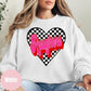 Roughers checkered heart apparel mockup