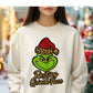 Resting Grinch Face — Leopard Santa Hat