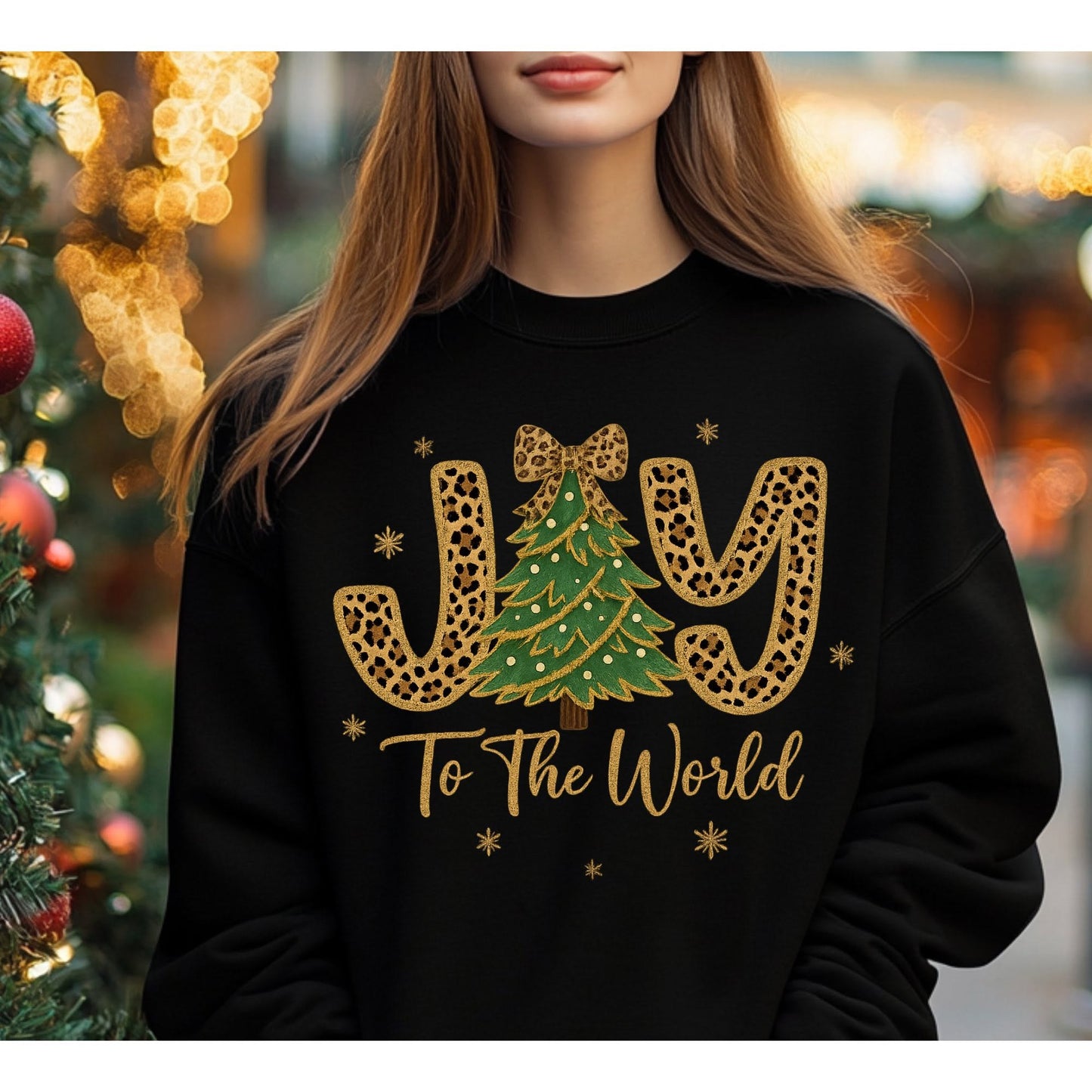 Joy to the World — Leopard Christmas Tree