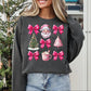 Pink Christmas Bows, Santa and Cocoa