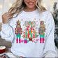 Colorful Nutcrackers and Christmas Tree