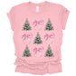 Pink Bows and Christmas Trees