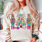 Colorful Nutcrackers and Christmas Tree
