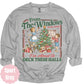 Deck These Halls vintage Christmas sweatshirt color example
