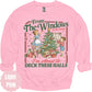 Deck These Halls light-pink sweatshirt