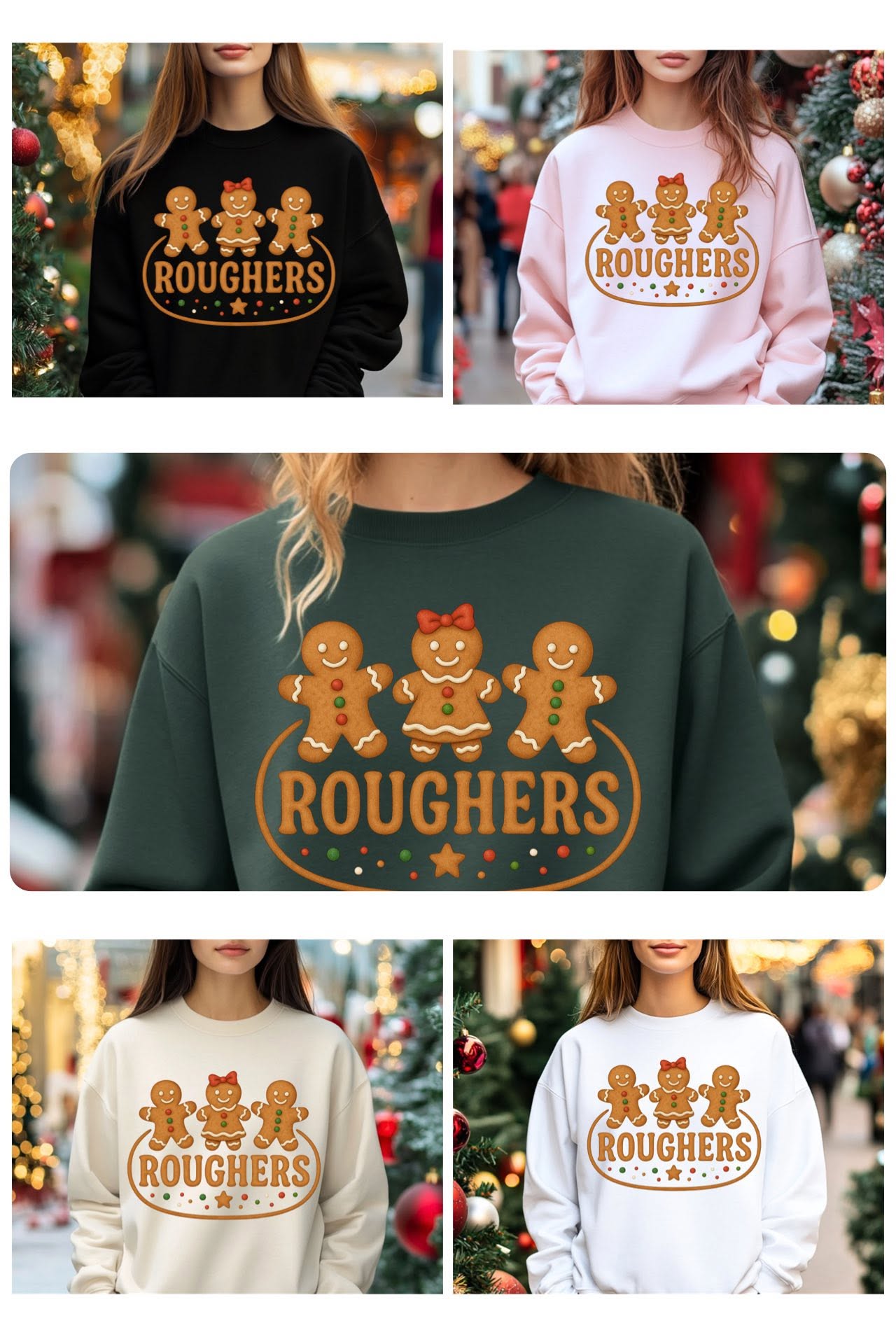 Roughers Gingerbread Trio color mockups