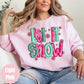 Pink and Green Let It Snow color mockup