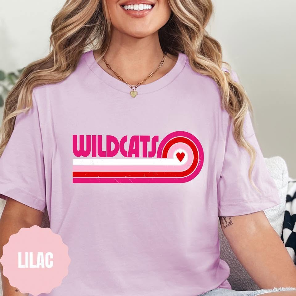 Wildcats Retro Heart