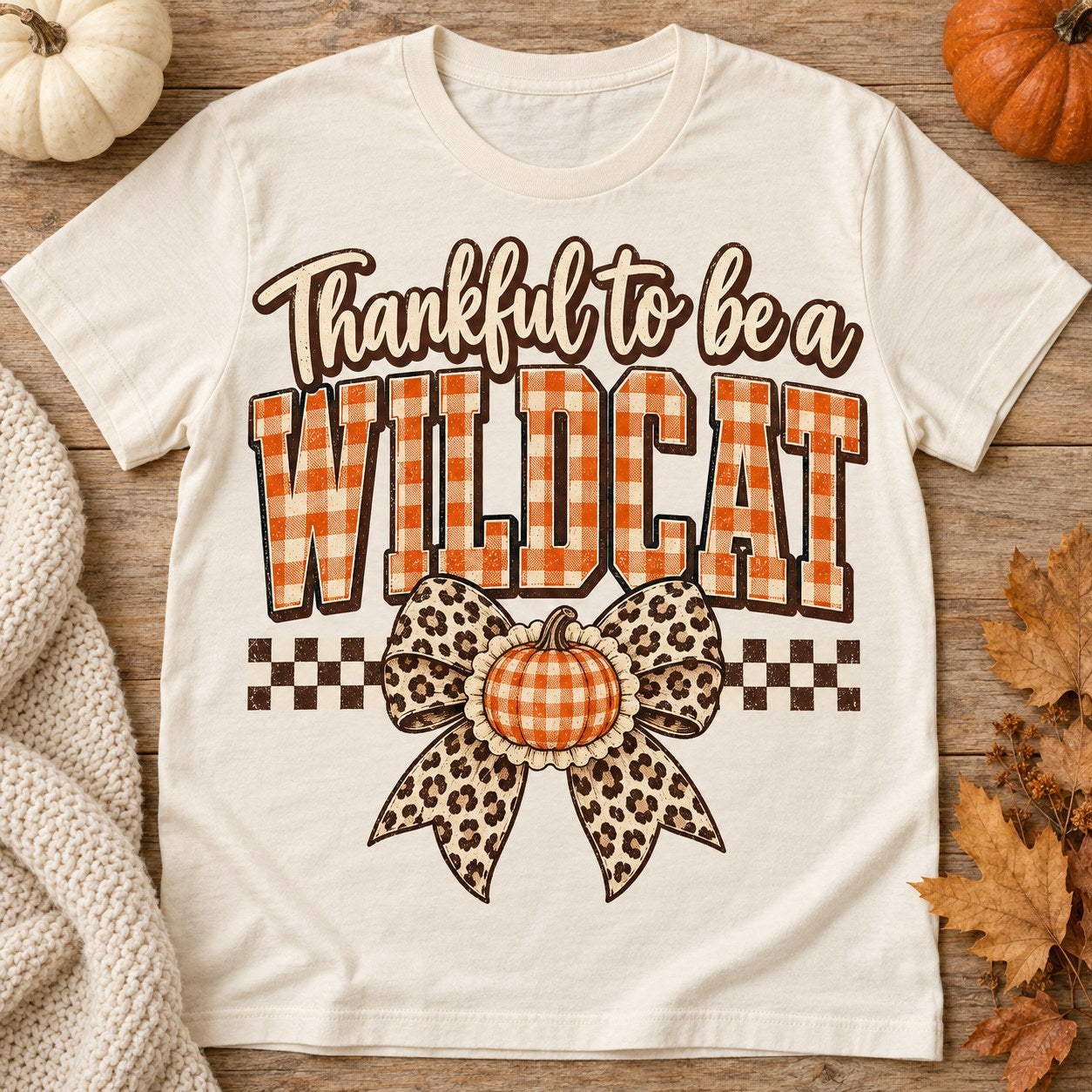 Thankful to Be a Wildcat Thanksgiving shirt