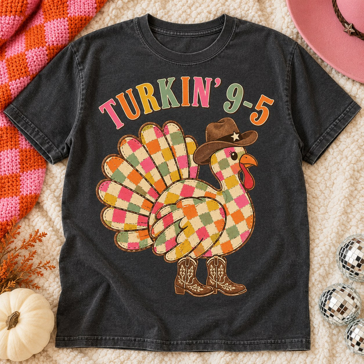 Turkin' 9-5 Checkered Turkey