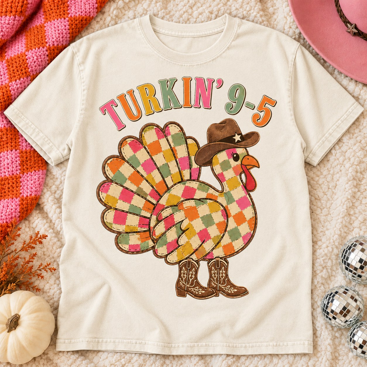 Turkin' 9-5 Checkered Turkey