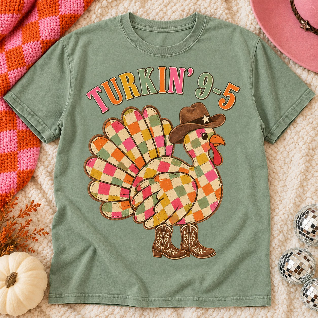 Turkin' 9-5 Checkered Turkey
