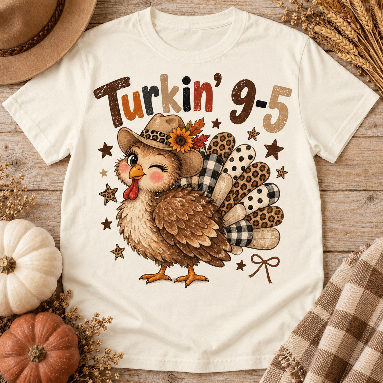 Turkin' 9-5 Leopard Plaid Turkey