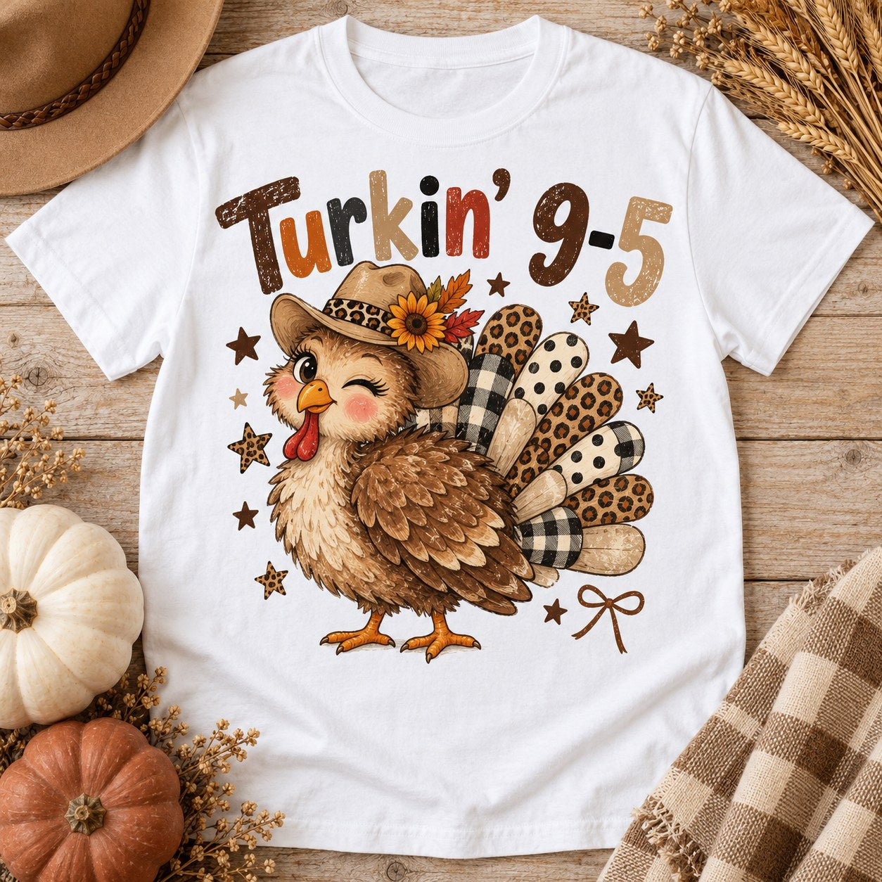Turkin' 9-5 Leopard Plaid Turkey