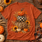 Leopard Checkered Stacked Pumpkins