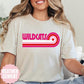 Wildcats retro heart apparel mockup