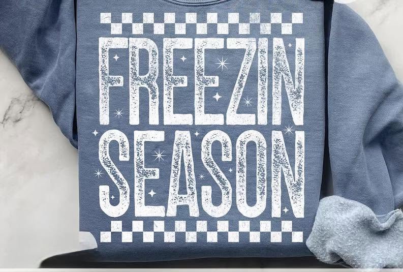 Freezin Season winter apparel mockup