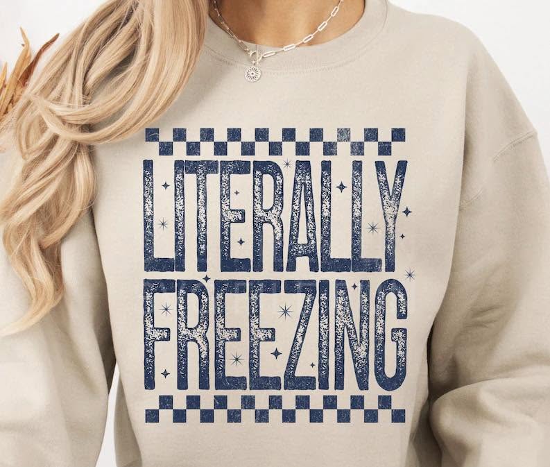 Literally Freezing winter mockup