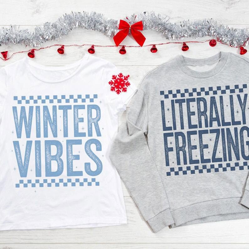 Winter Vibes winter apparel mockup